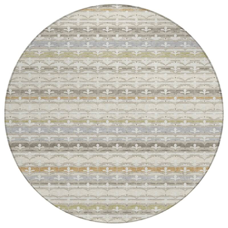 Machine Washable Indoor/ Outdoor Stripe Bramlage Chantille Rug