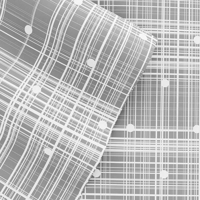 Becky Cameron 4-piece Deep Pocket Polka Dot Patterned Sheet Set - California King - Grey