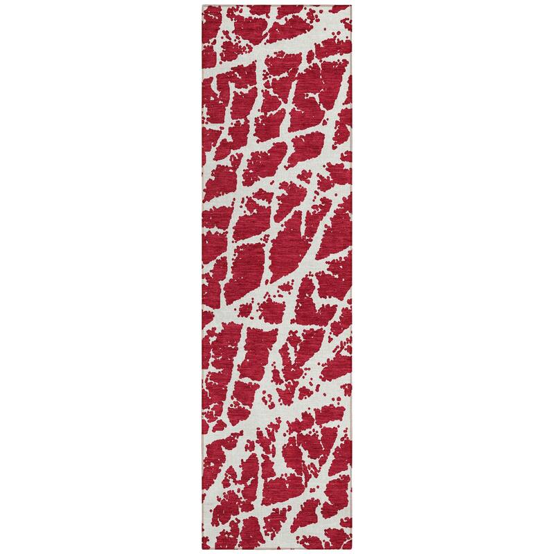 Mari Modern Art-Inspired Weather Resistant Blended Style Outdoor Rug