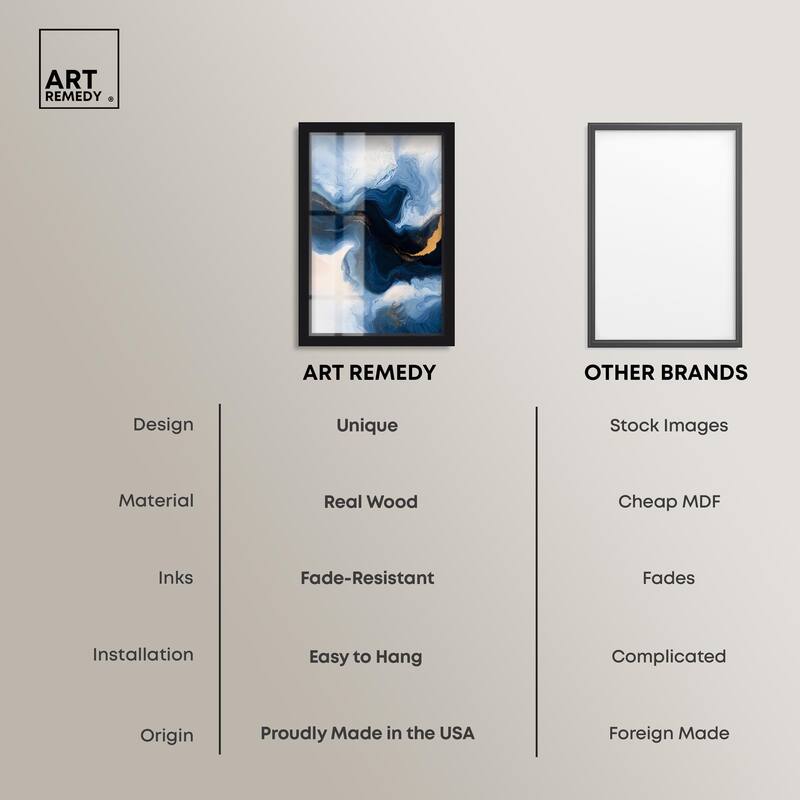Blue Deep II Shadowbox by Art Remedy