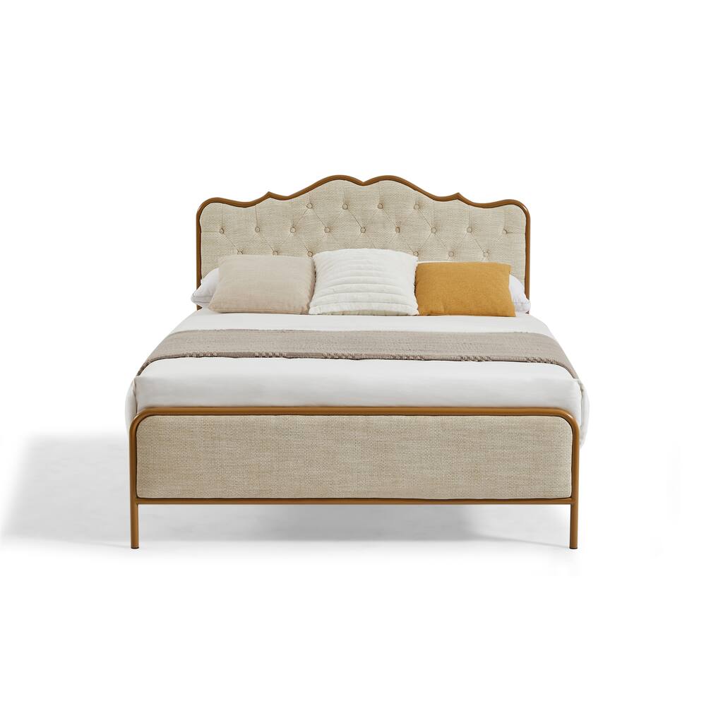 Mid-Century Modern Full Size Platform Bed
