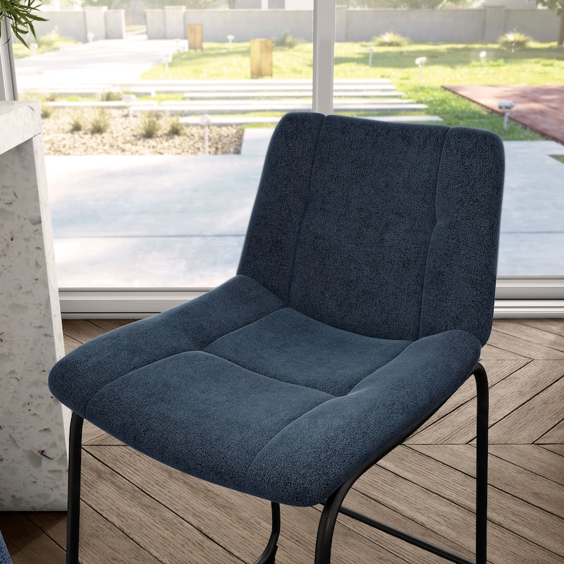 Furniture of America Eamon Modern Chenille Padded Dining Chairs (Set of 2)