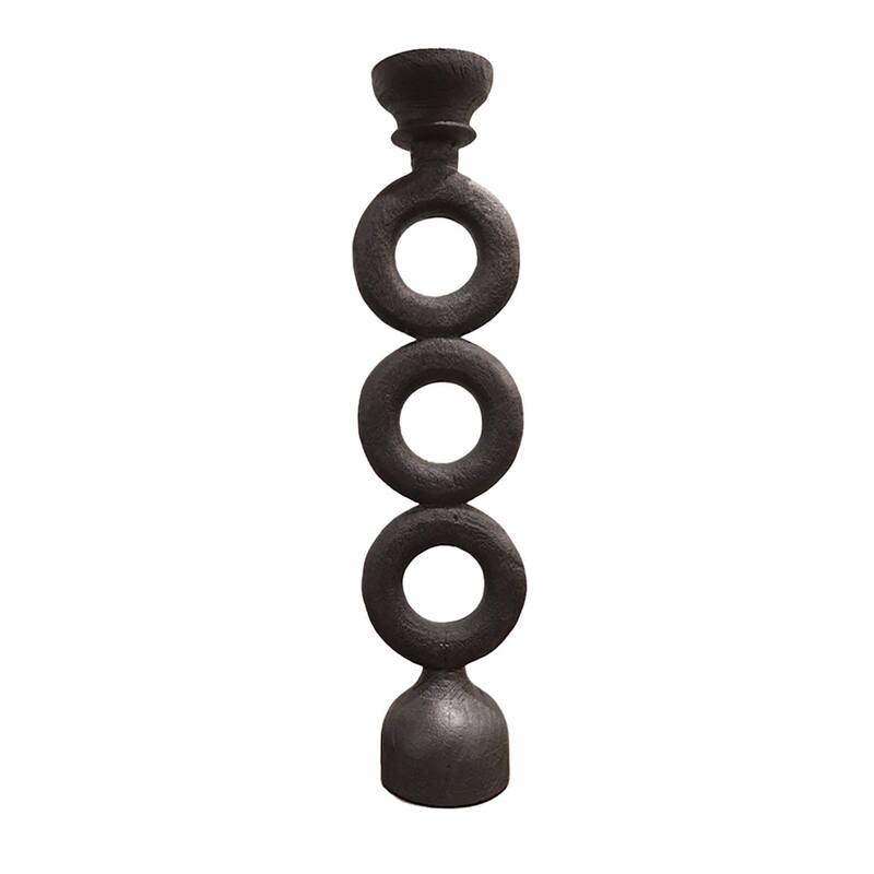 Juniper 21" Tall Candle Stand, Black