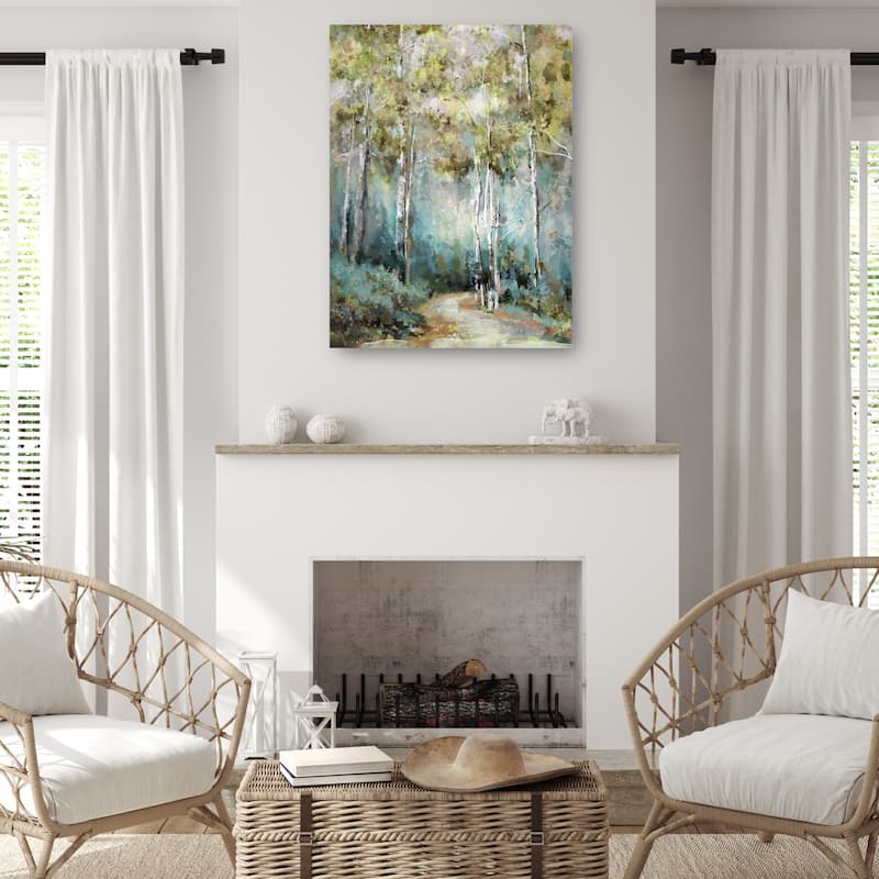 Winding Way Spring By Studio Arts Canvas Art Print