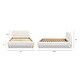 preview thumbnail 18 of 19, Roman Boucle Faux Sherpa Curved Headboard Upholstered Platform Bed