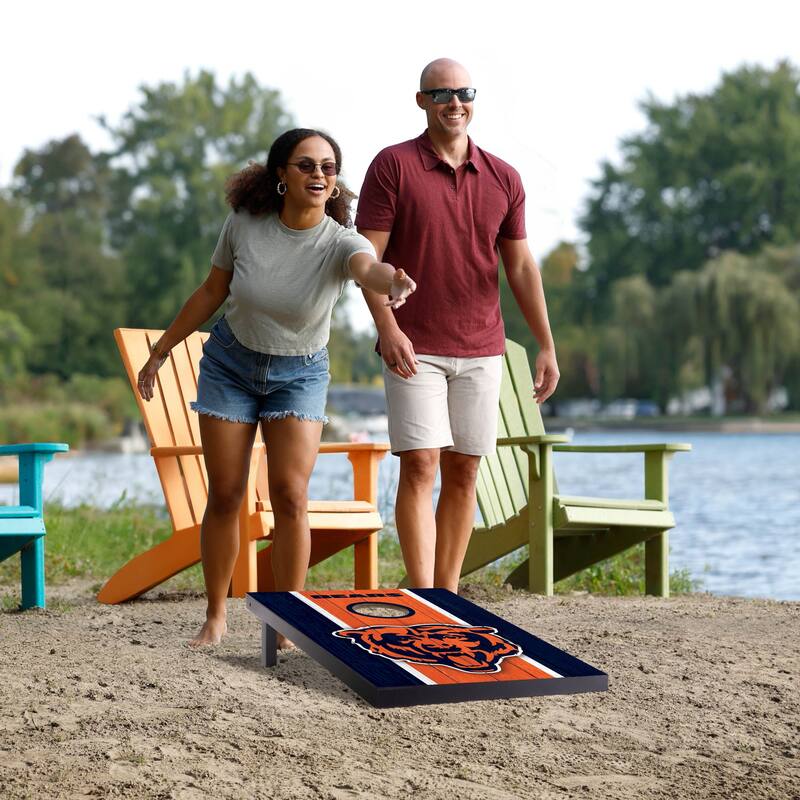 Chicago Bears NFL Compact 2x3 Tailgate Cornhole Board Set