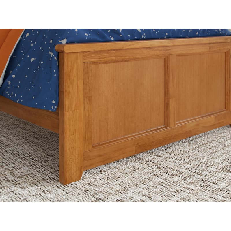 Charlotte Solid Wood Low Profile Platform Bed with Matching Footboard