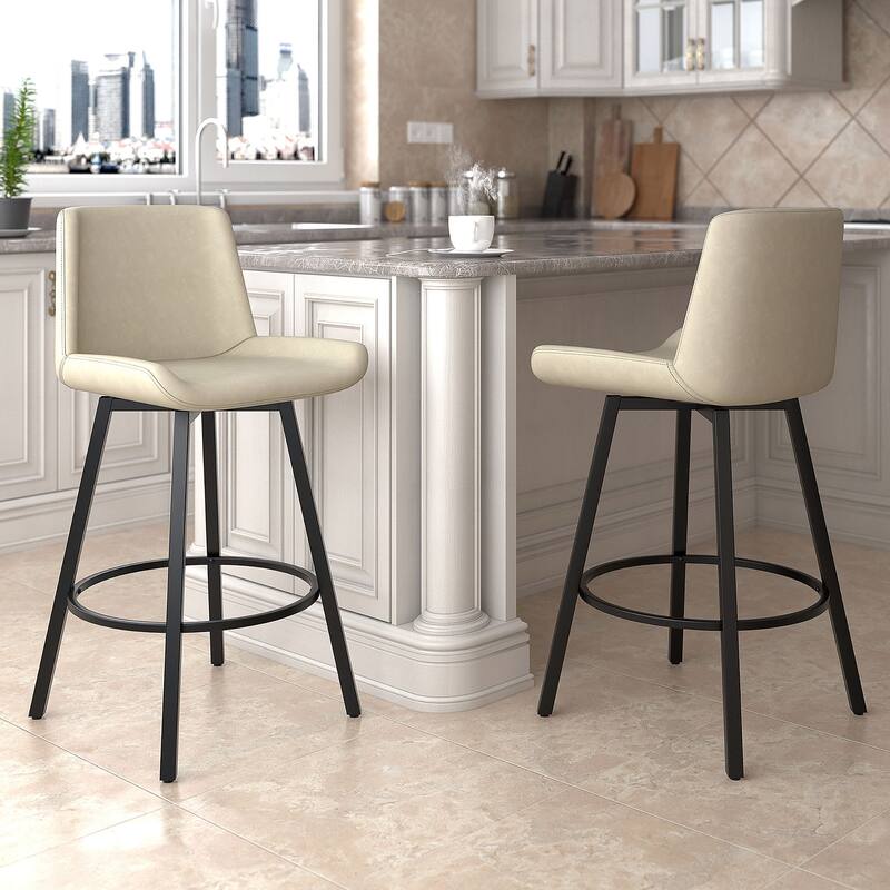 Modern 26" Counter Stool with Swivel, Set of 4
