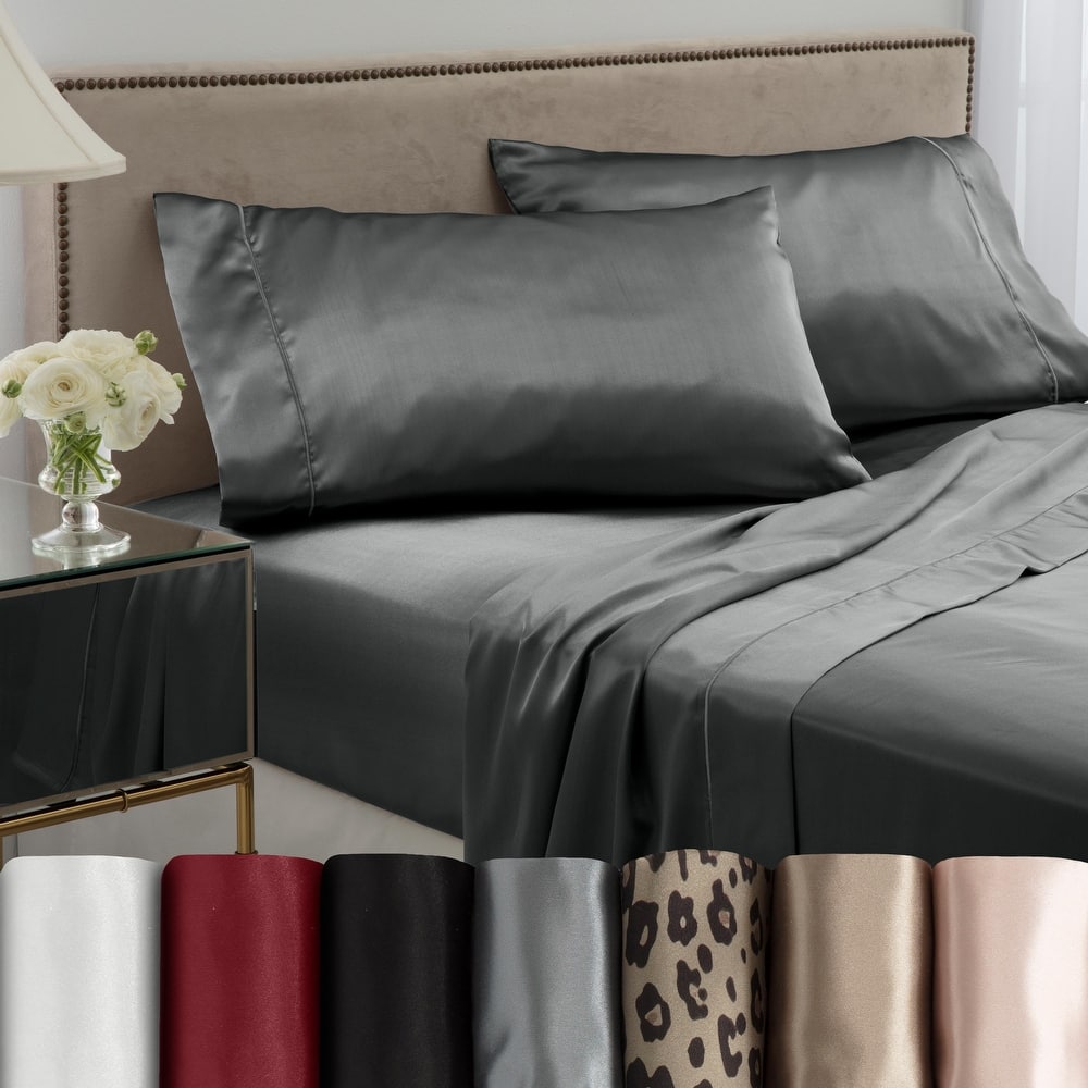 Martex Elegance Satin Sheet Set Silky Soft Smooth Luxury Bed Sheets