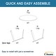 preview thumbnail 30 of 33, Clihome Weather Resistant Round Steel Patio Large Coffee Table