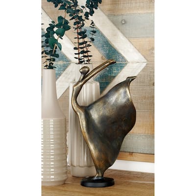 Brass Polystone Dancer Decorative Sculpture