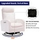 preview thumbnail 12 of 23, HOMYKA Swivel Glider Rocker Accent Chair for Nursery with Side Pocket Set of 2