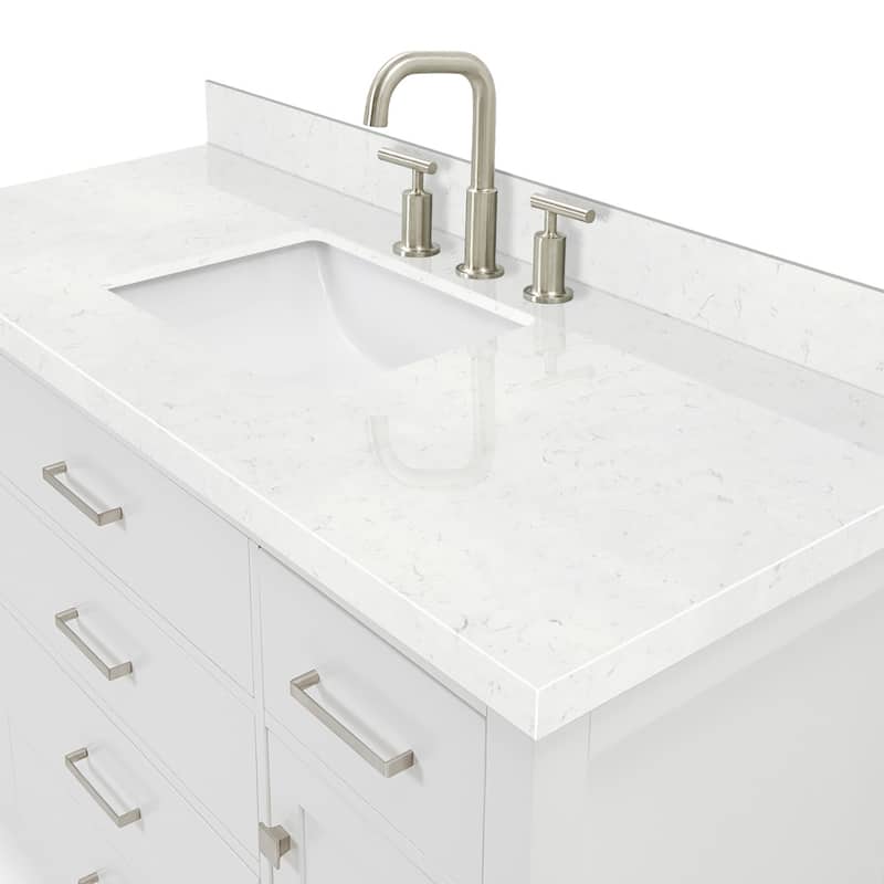 Ariel H054SCQRVO Bristol 55" Free Standing Single Basin Vanity Set