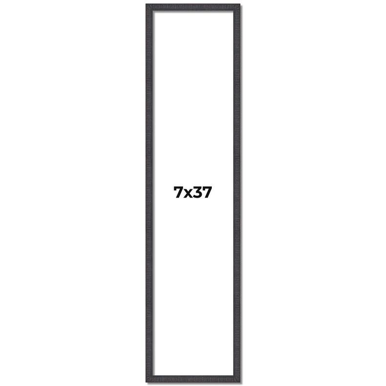 7x37 Frame Brown Solid Wood Picture Frame - Complete Modern Photo