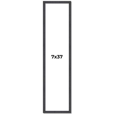 7x37 Frame Brown Solid Wood Picture Frame - Complete Modern Photo