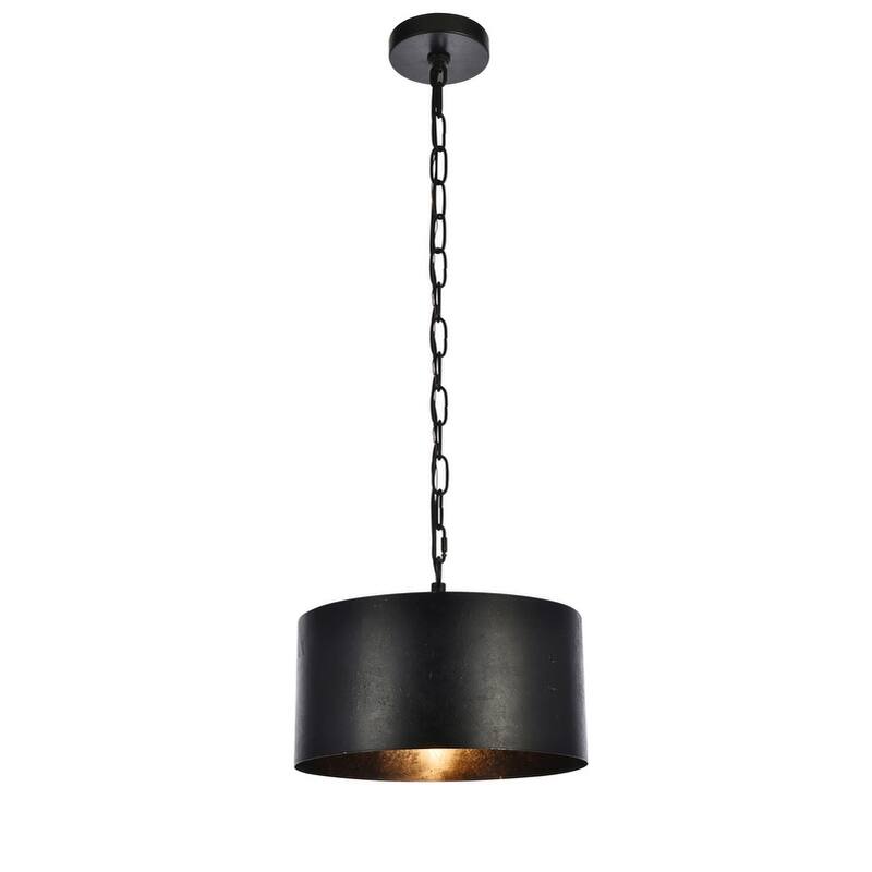 Miro Collection Pendant D15 H9.25 Lt:1 Vintage Black Finish - vintage black