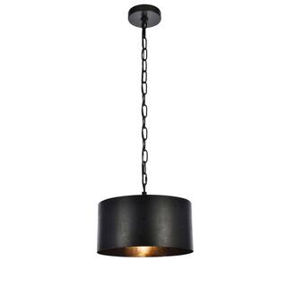 Miro Collection Pendant D15 H9.25 Lt:1 Vintage Black Finish