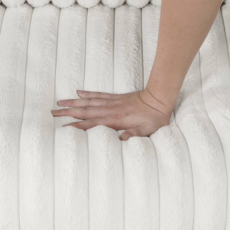 Genor 38.5" Corduroy Fabric Swivel Chair - 360-Degree Swivel