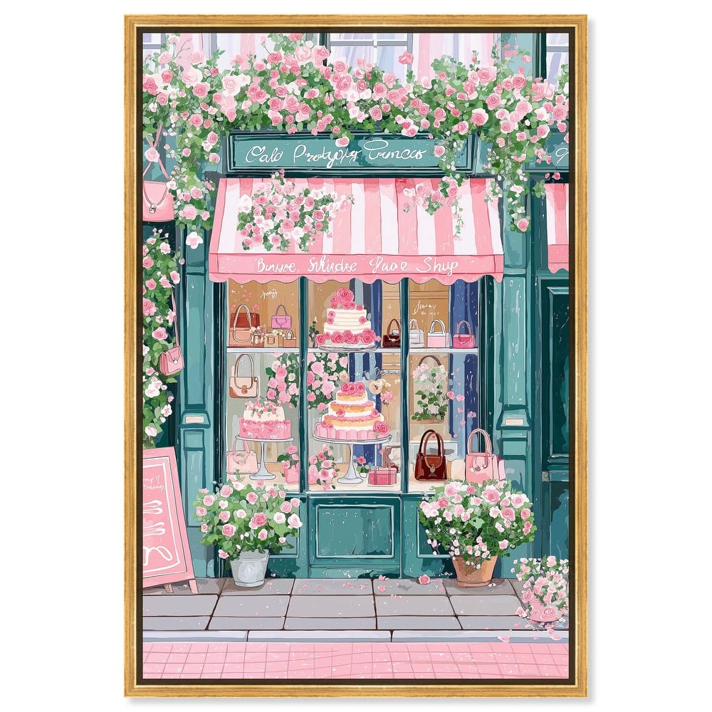 Whimsical Storefront Canvas by Art Remedy
