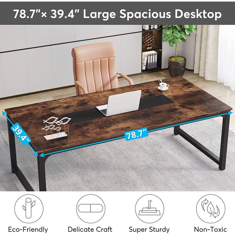Large Simple Computer Desk Office Computer Table Writing Table for Home Office