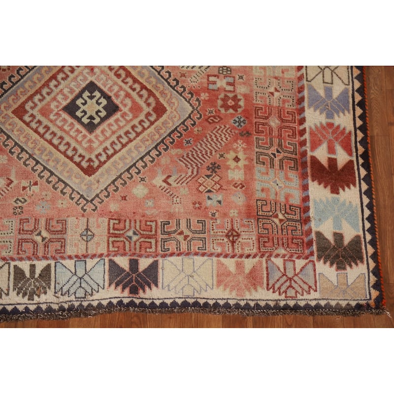 Tribal Shiraz Persian Vintage Area Rug Bedroom Handmade Wool Carpet - 5'4"x 8'5"