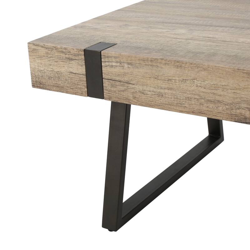 Coffee Table with Sliding Tabletop, Featuring sleek slat paneling