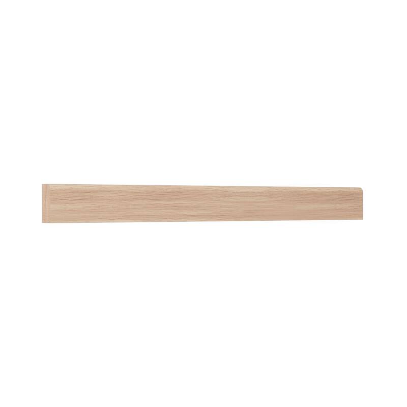 WM52: 7/16-in D x 3/4-in W x 96-in L Americraft Solid Hardwood Stain Grade Shoe Moulding