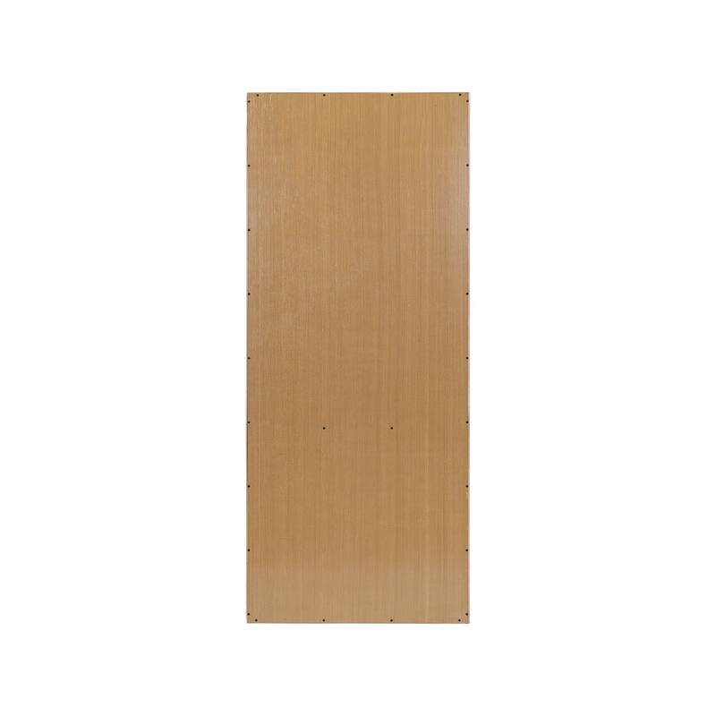 Modern Wood Open Bookcase, Office Shelving, Storage Cabinet, Fully Assembled, Light Brown - Light Brown