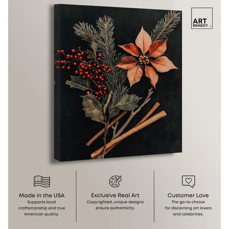 Hearth Flora Canvas by Art Remedy, Gallery Wrapped