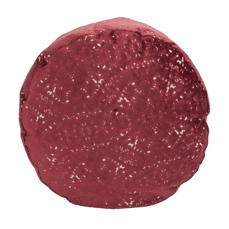 Allan Andrews Round Tall Pouf Pasini Ruby