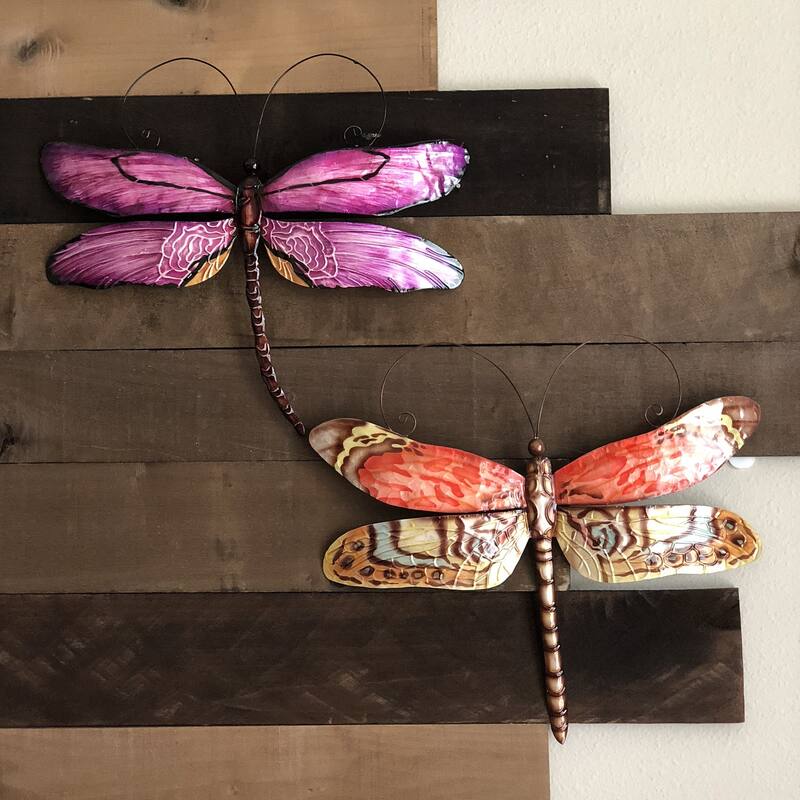 Dragonfly Wall Decor Purple