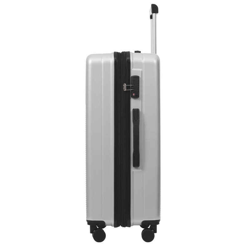 Luggage Sets 5 Piece with Half-opening, Hardside Carry On Suitcase Set with Double Spinner Wheel, with USB Port,TSA Locks