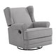 preview thumbnail 6 of 13, Oxford Baby Teegan Swivel Rocker / Recliner Grey