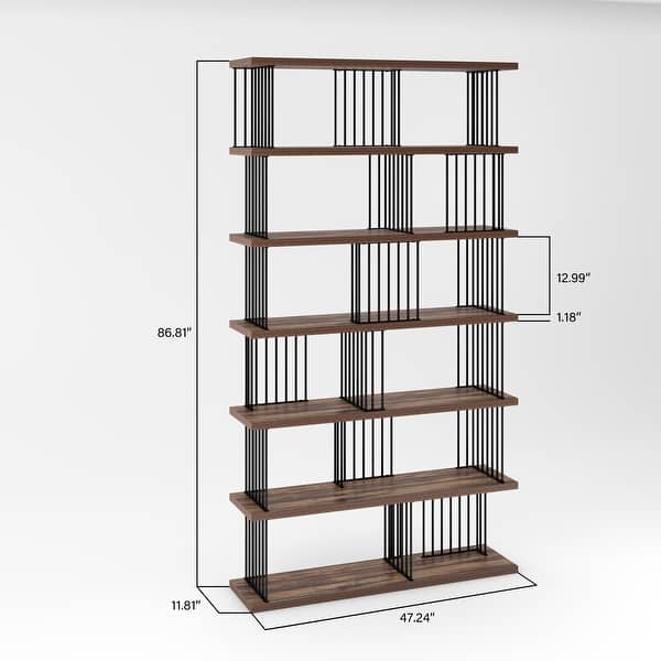 EVE Modern Iron Standard Bookcase - 47.24*11.81*86.81 inches