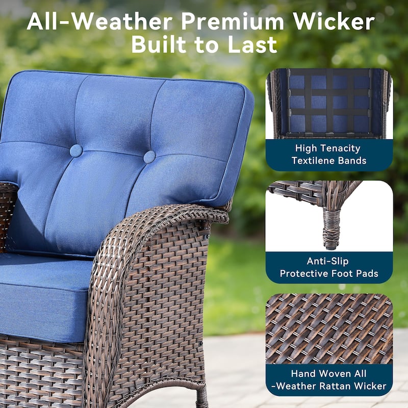2 Pieces Outdoor All Weather Patio Chairs