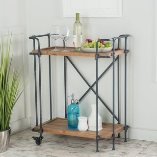 Eden Antique Firwood Bar Cart by Christopher Knight Home