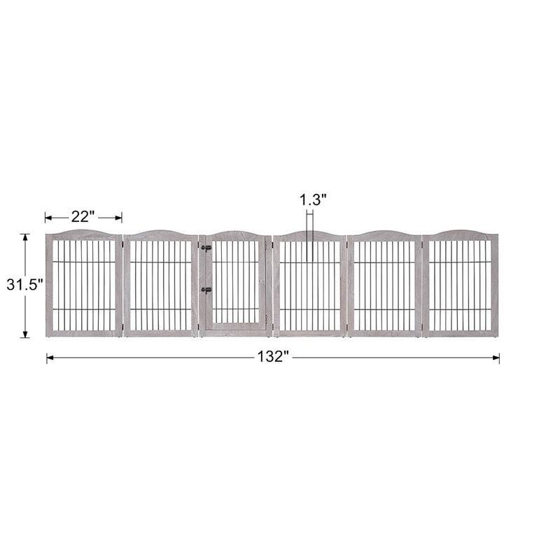 unipaws 132" Extra Wide Dog Gate and Pet Playpen