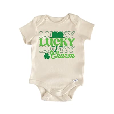 Lucky Charm St. Patrick's Day - Baby Boy Girl Clothes Bodysuit Funny Cute Newborn