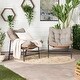 preview thumbnail 3 of 14, Middlebrook Outdoor Rattan Papasan Chairs with Cushions, Set of 2