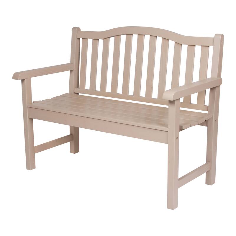 Belfort Hydro-Tex Wood Outdoor Garden Patio Bench - Grey