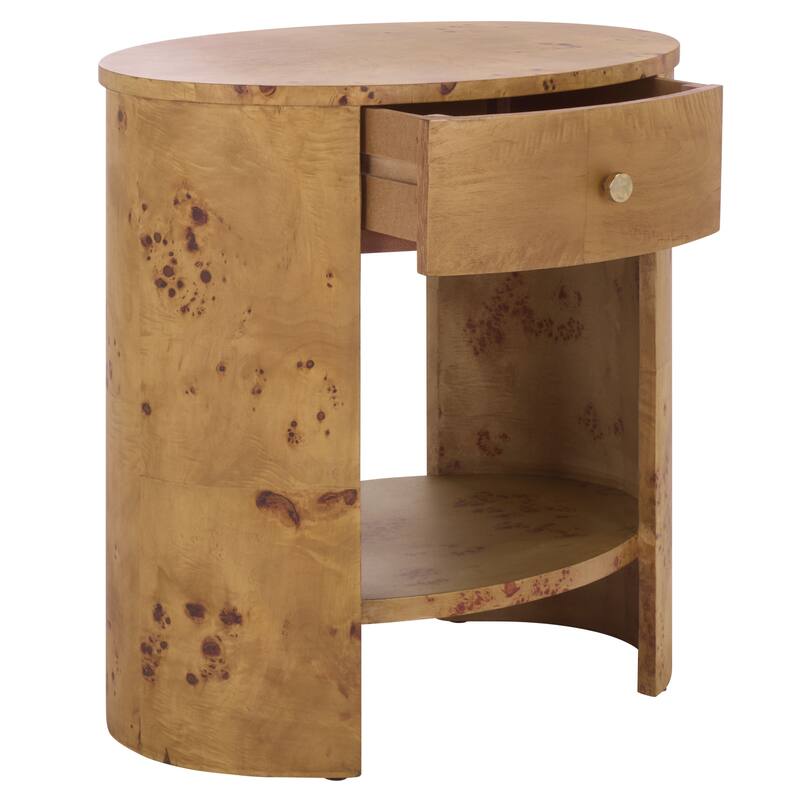 SAFAVIEH Home Philippe 1-Drawer 1-Shelf Accent Table - 22"W x 16"D x 23"H