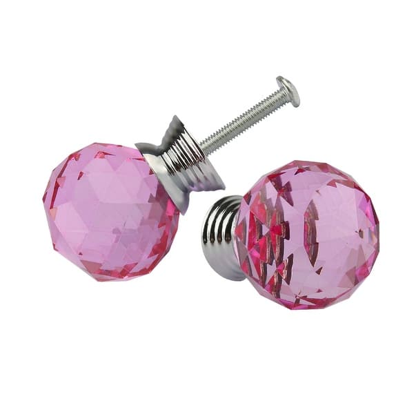 Shop 1 18 Crystal Glass Drawer Knobs Cabinet Pull Handle Round
