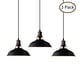 preview thumbnail 8 of 11, Carbon Loft Kamari Industrial Mini Metal Barn Pendant Light (Set of 3)