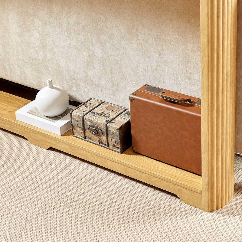 Entryway Table Narrow Console Table with Storage, Hallway Decor Wood Console Tables, Console Sofa Side Table for Foyer