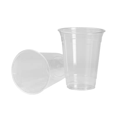 Greener Settings Clear Compostable Disposable PLA Cups 12 Ounce [50 Cups]