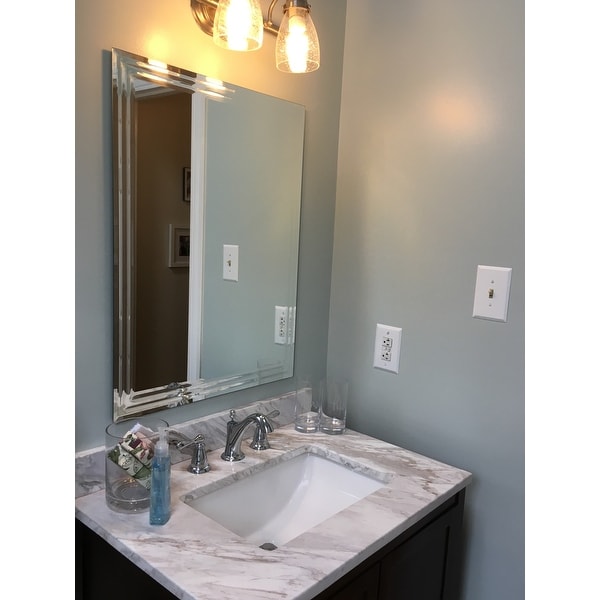 Decor Wonderlad Frameless Tri Bevel Wall Mirror Free Shipping Decor Wonderlad Frameless Tri Bevel Wall Mirror Free Shipping Today 3511409
