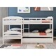 preview thumbnail 31 of 40, Wonderful Design Twin L-Shaped Bunk bed with Trundle