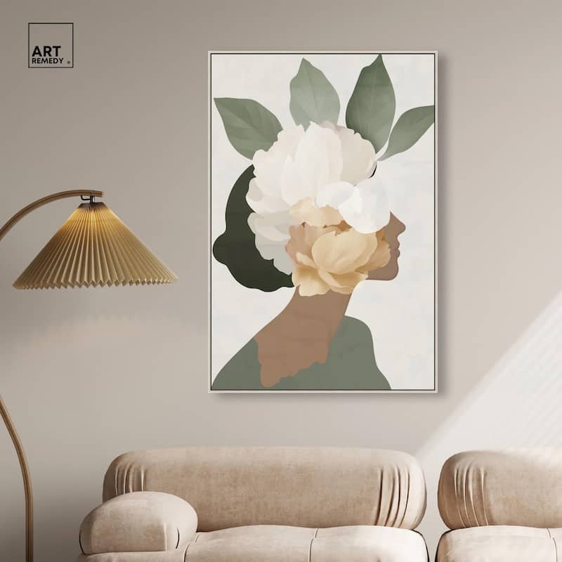 Floral Headpiece II Canvas by Art Remedy