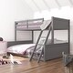 preview thumbnail 73 of 83, Living Essentials by Hillsdale Capri Wood Bunk Bed Twin Over Full Bunk - Gray