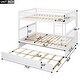 preview thumbnail 4 of 9, Full over Full Bunk Bed Frame w/Trundle-Convertible to 2 Platform Bedframe